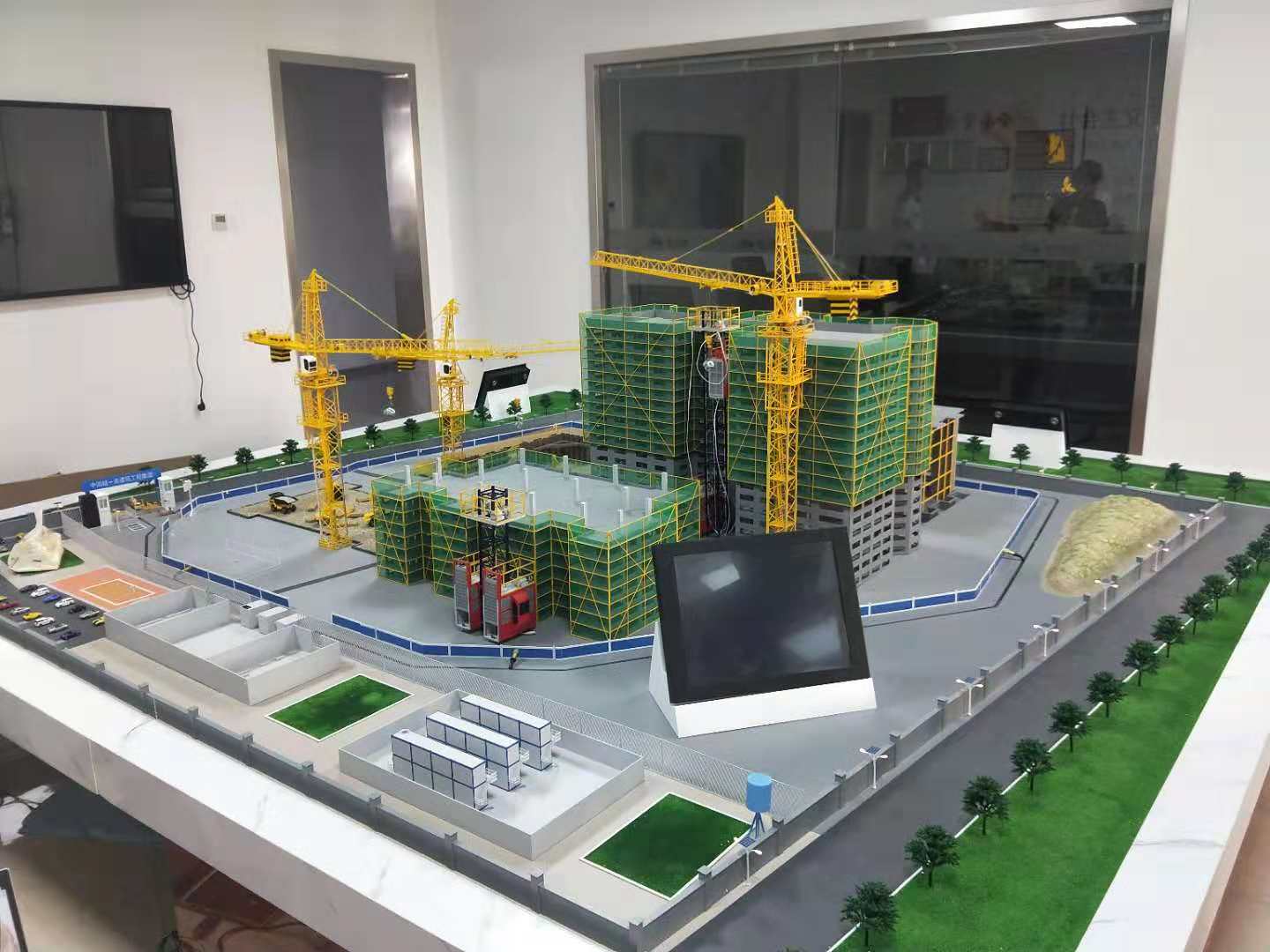 克东县建筑施工场景模型
