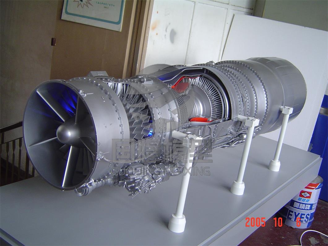 克东县飞机发动机模型