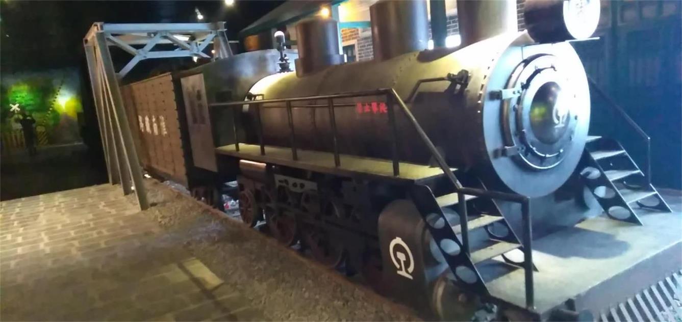 克东县蒸汽火车模型